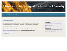 Tablet Screenshot of columbiademocrats.org
